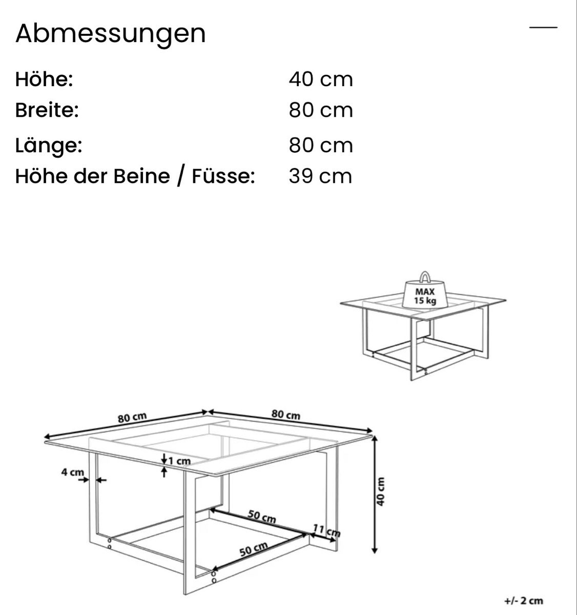 Tische: Couchtisch aus Glas – Gebraucht aus Affoltern am Albis von avu_8kpq 2