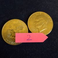 2x USA Dollar Münzen,1978,Top..