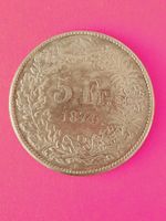5 Franken 1874 B ohne Punkt - Silber ****