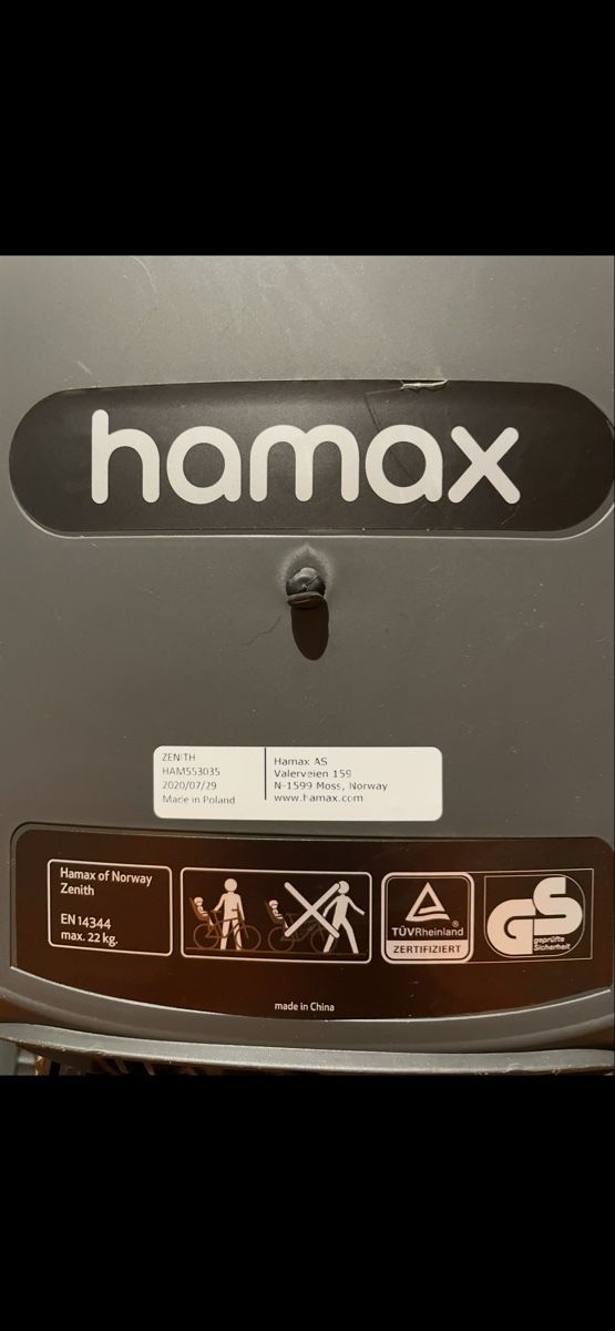 Hamax Pezzi di ricambio: Hamax Zenith child seat – Nuovo (secondo la descrizione) da Zürich venduto da MEK51 1