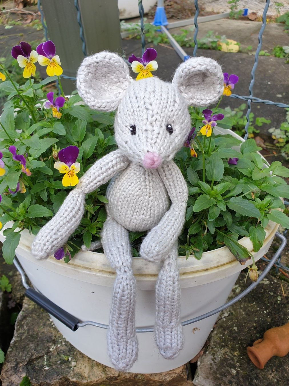 Tutte le decorazioni: Maus im Pullover gestrickt retro vintage Stil handmade – Nuovo (secondo la descrizione) da Gelterkinden venduto da Macrameed 5