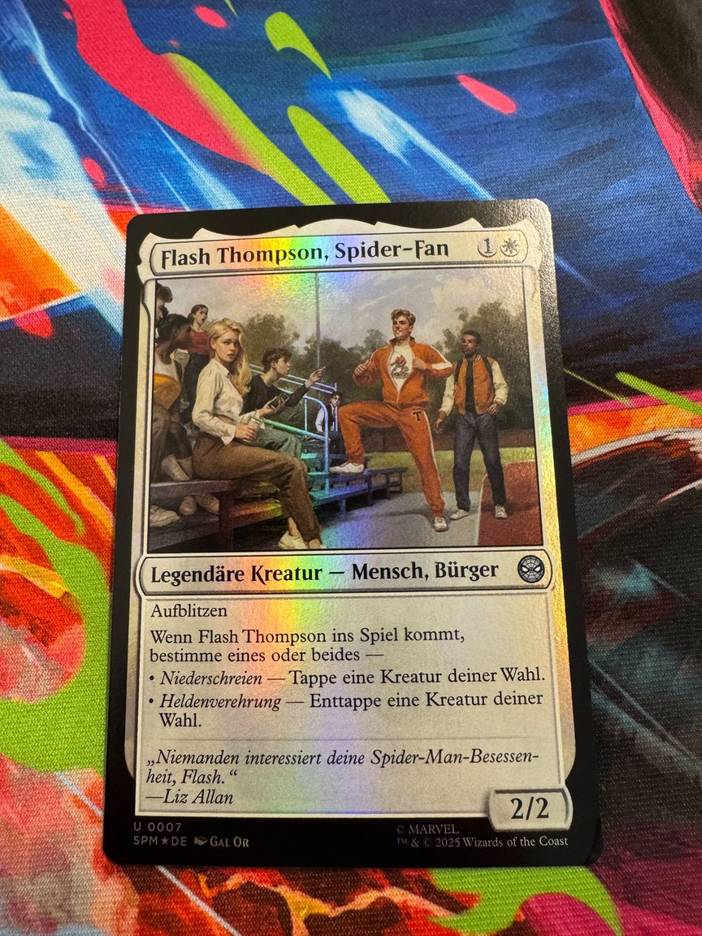 Magic The Gathering Carte collezionabili: Flash Thompson, Spider-Fan -Foil-Marvel's Spider-Man - Magic – Nuovo (secondo la descrizione) da Bülach venduto da Pfrenzel