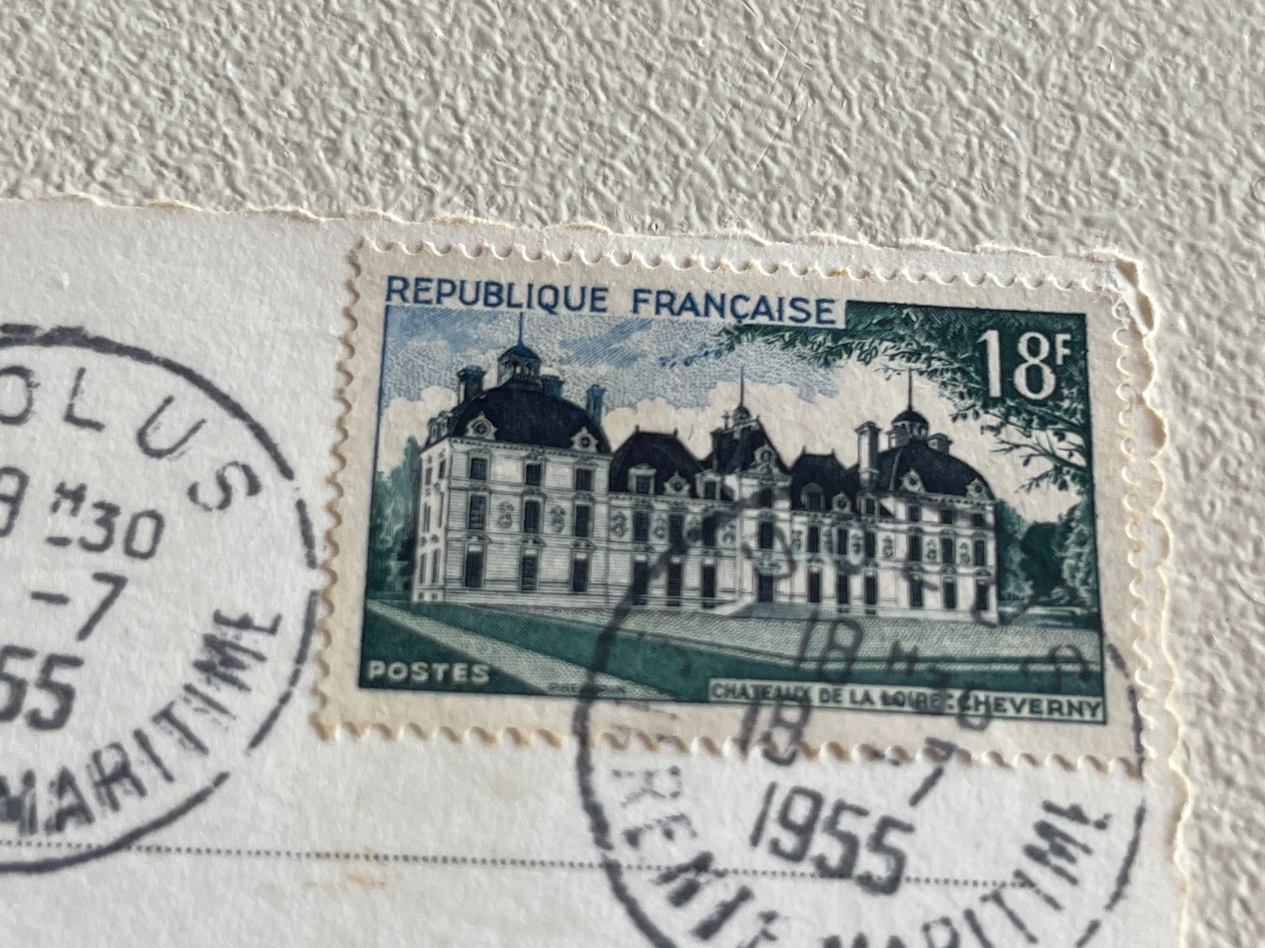 Alle Briefmarken: Originale alte Ansichtskarte, Frankreich – Gebraucht aus Chiasso von AzenYa 1