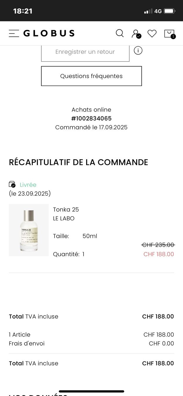 Le Labo Profumi & Eau de Toilette: Le Labo Tonka 25 50ml – Nuovo (secondo la descrizione) da Bossonnens venduto da Ylangsoleil 4