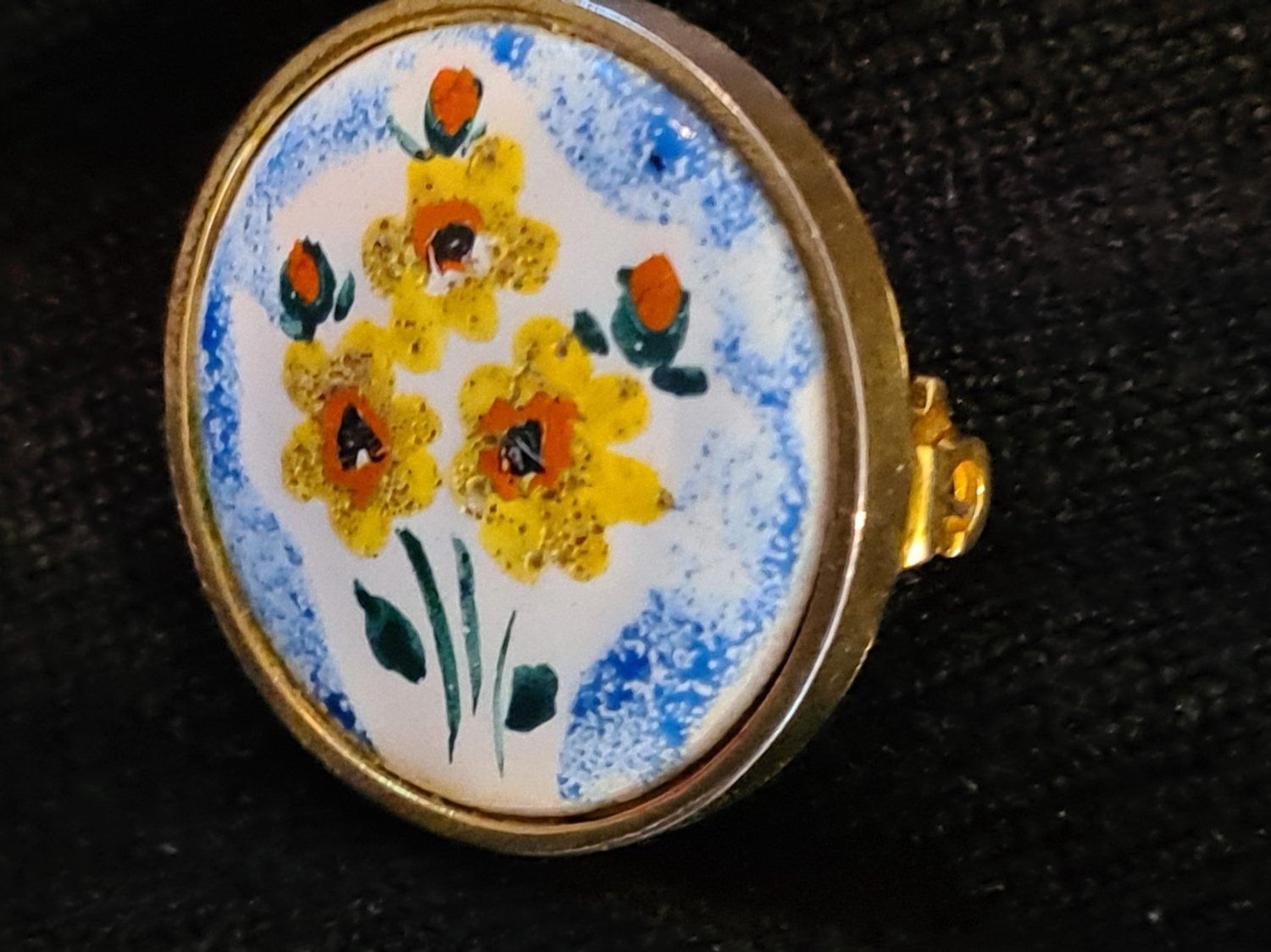 Broschen & Nadeln: Brosche Cloisonne Emaille, Handarbeit Unikate 1960 – Gebraucht aus Münchenbuchsee von babilibern 2