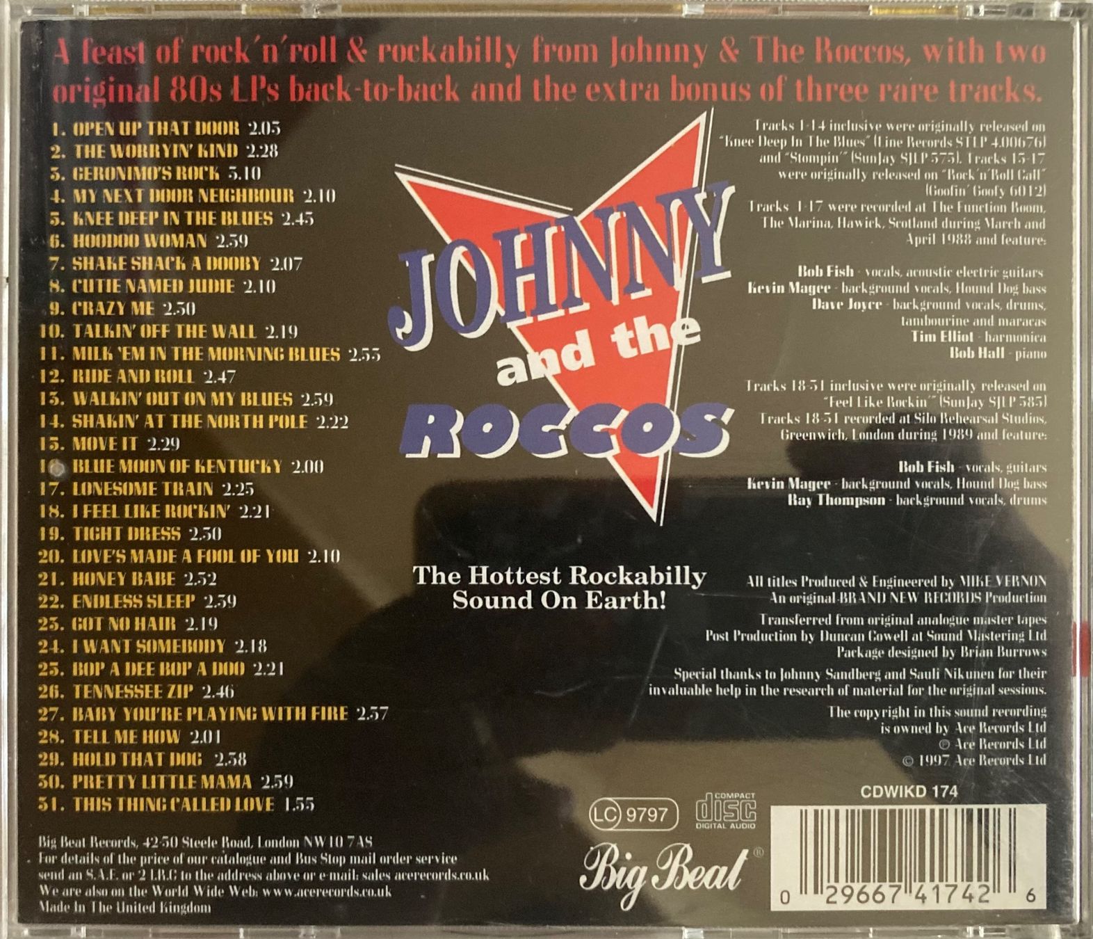 CD: JOHNNY & THE ROCCOS - BOP A DEE BOP A DOO – Usato da Poliez-Pittet venduto da Newtown-Records 1