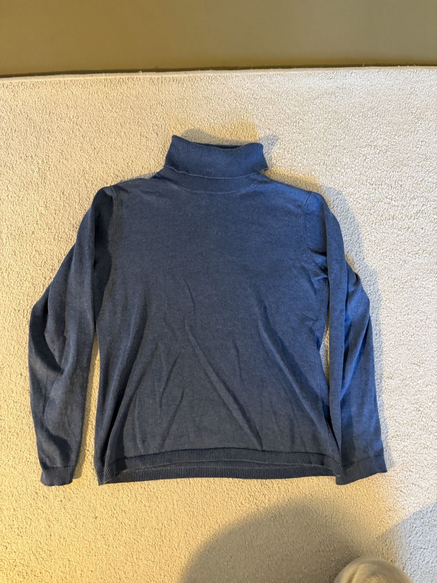 Pullover & Sweatshirts: Blauer Rollkragenpullover Turtleneck Langarmshirt – Gebraucht aus Zürich von ole_8rwr