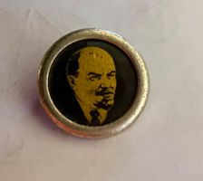 Lenin Porträt Brosche ca 1950