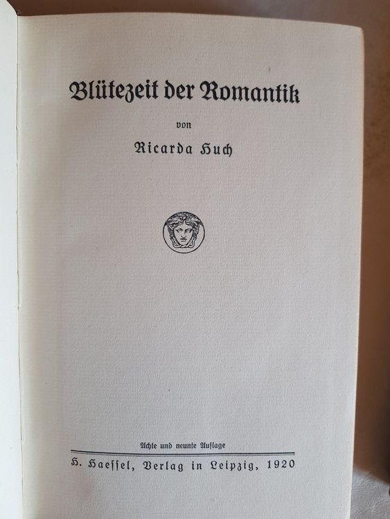 Livres: antike Bücher: Ricarda Huch Band I + II aus 1920 – D'occasion à Walterswil BE par Lonitti 3