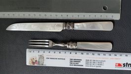 Messer Gabel Silber Perlmuttgriff