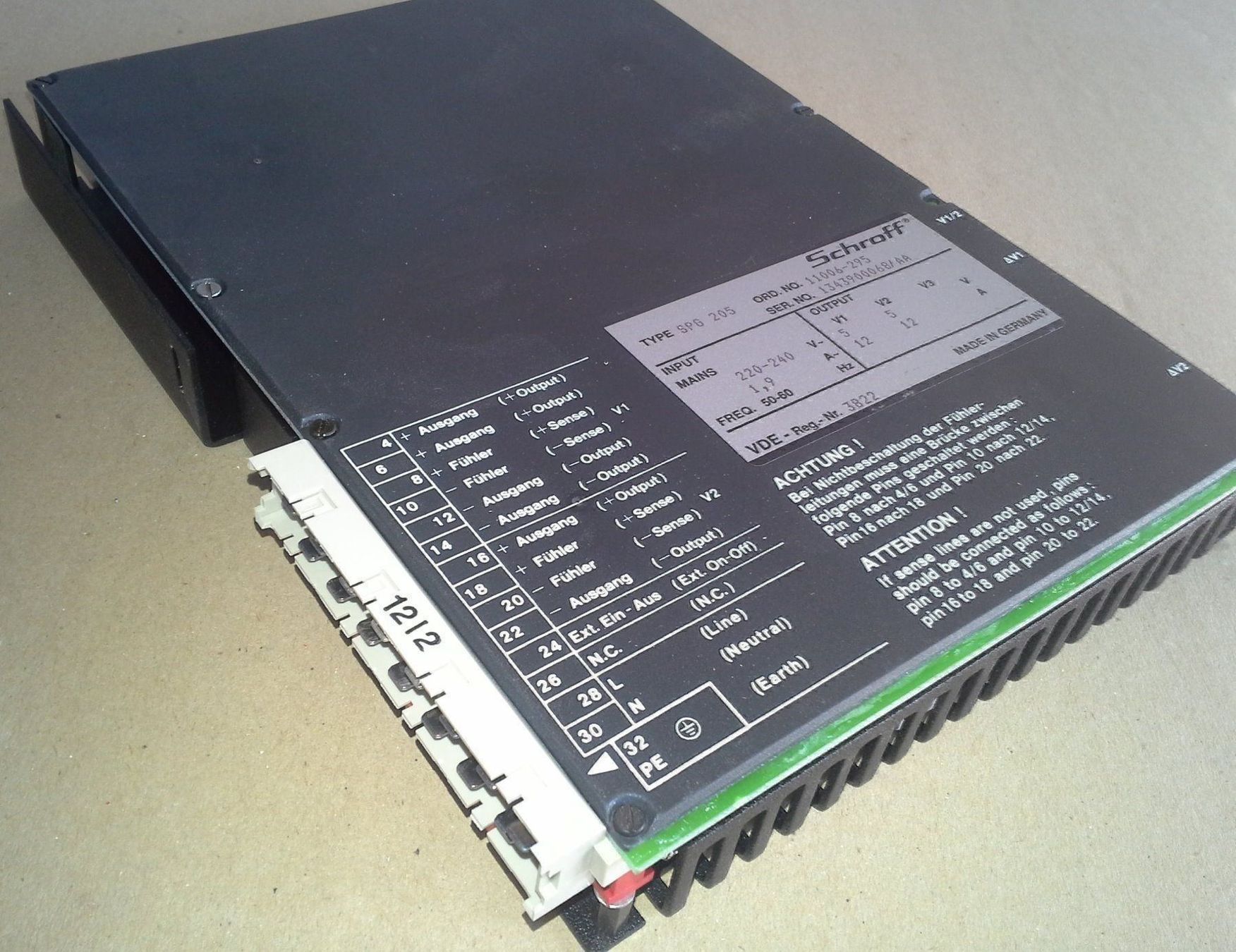 Elettrotecnica: Schroff SPG205_Schaltnetzt. 5V_12A dual – Nuovo e nell'imballaggio originale da Linden venduto da Mb2bb 2
