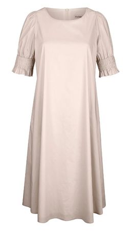 Schickes Kleid, beige  Gr. 40 (Alba Moda)