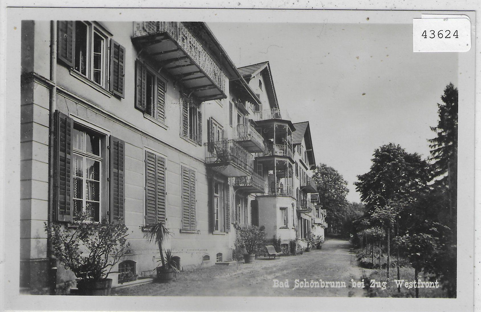 Cartoline postali: Bad Schönbrunn bei Zug - Westfront – Usato da Ettingen venduto da Kartenplanet