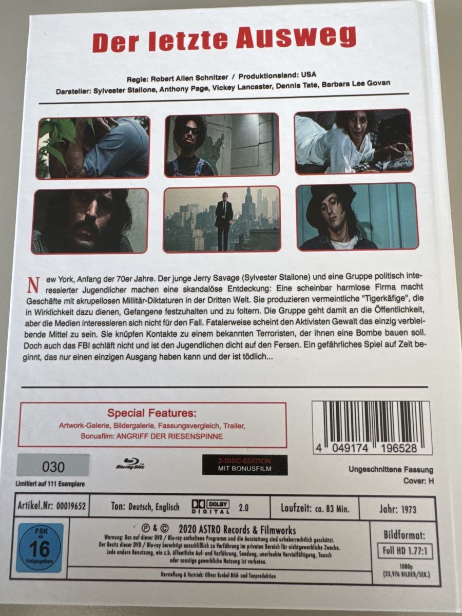 Tutti i DVDs: Der letzte Ausweg – Usato da Brunnadern venduto da Nanuk60 1