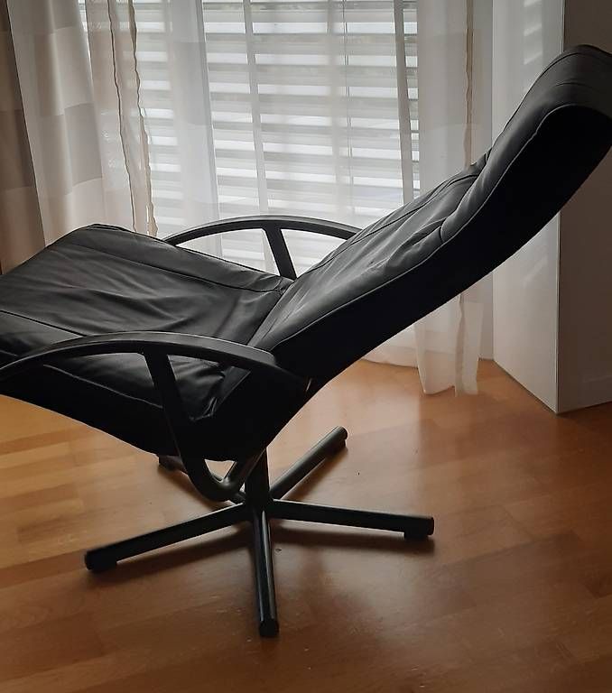 Sessel: Ledersessel schwarz – Gebraucht aus Abtwil SG von abtwiler 1