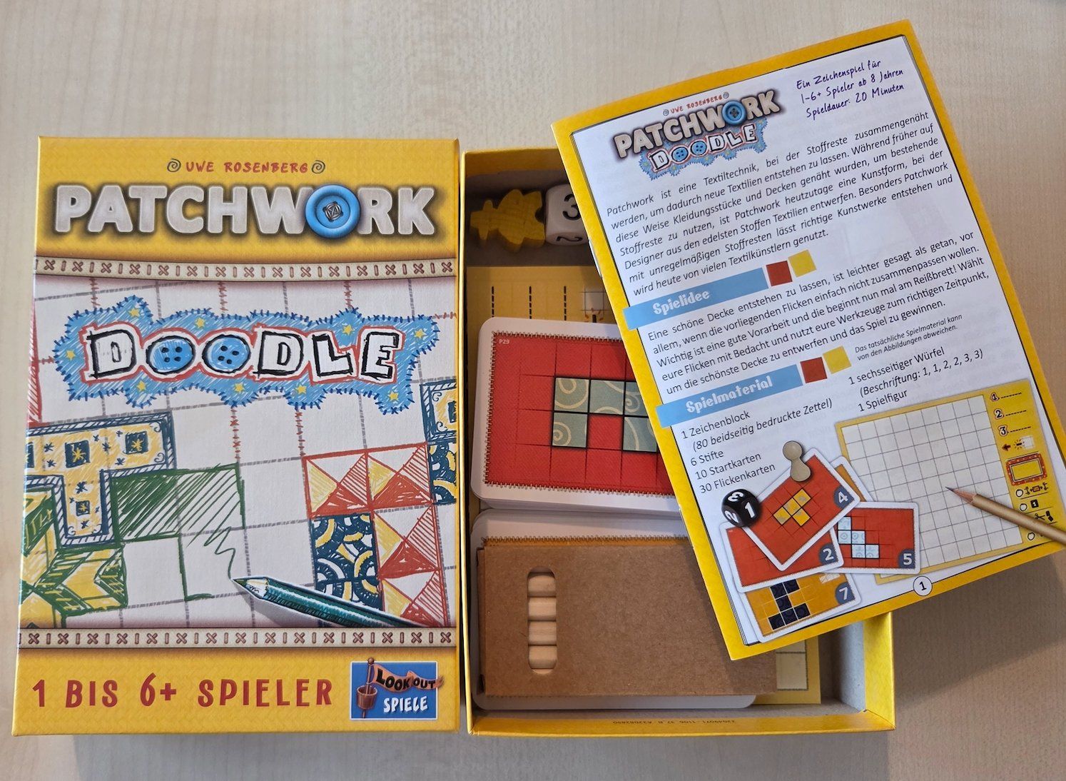 Giochi: Patchwork Doodle - Uwe Rosenberg - Lookout Spiele – Usato da Lenzburg venduto da Sunshine-81