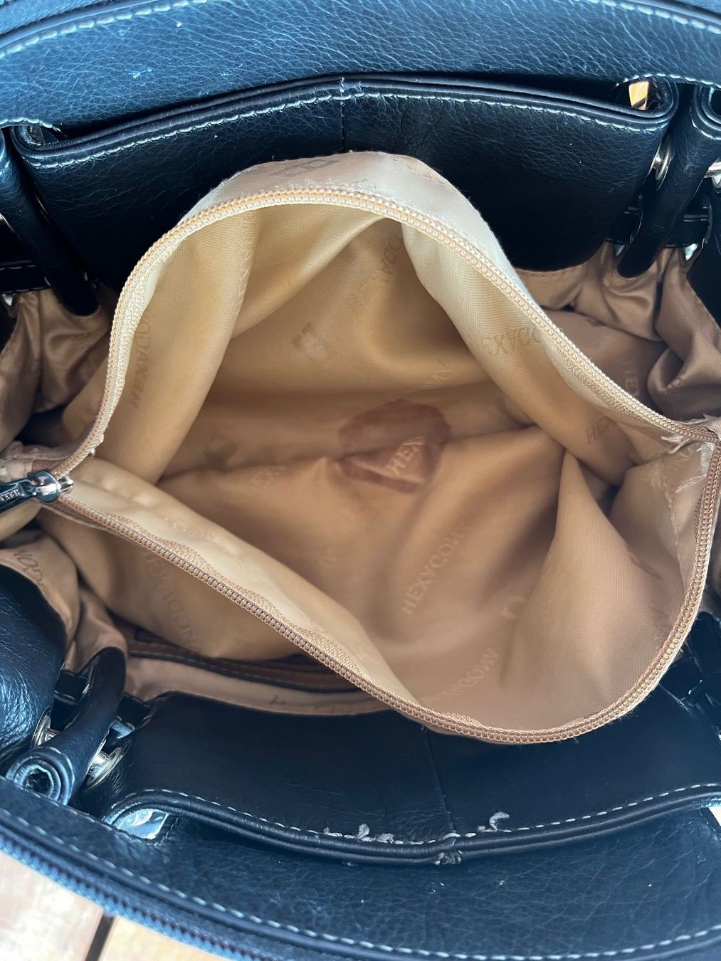 Borse da donna: Original HEXAGONA Lederhandtasche – Schwarz – Usato da Bözberg venduto da sojana 5