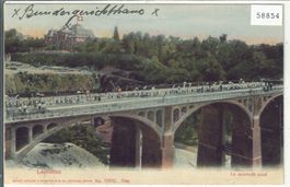 Lausanne - Le nouveau pont - animee - coloriert