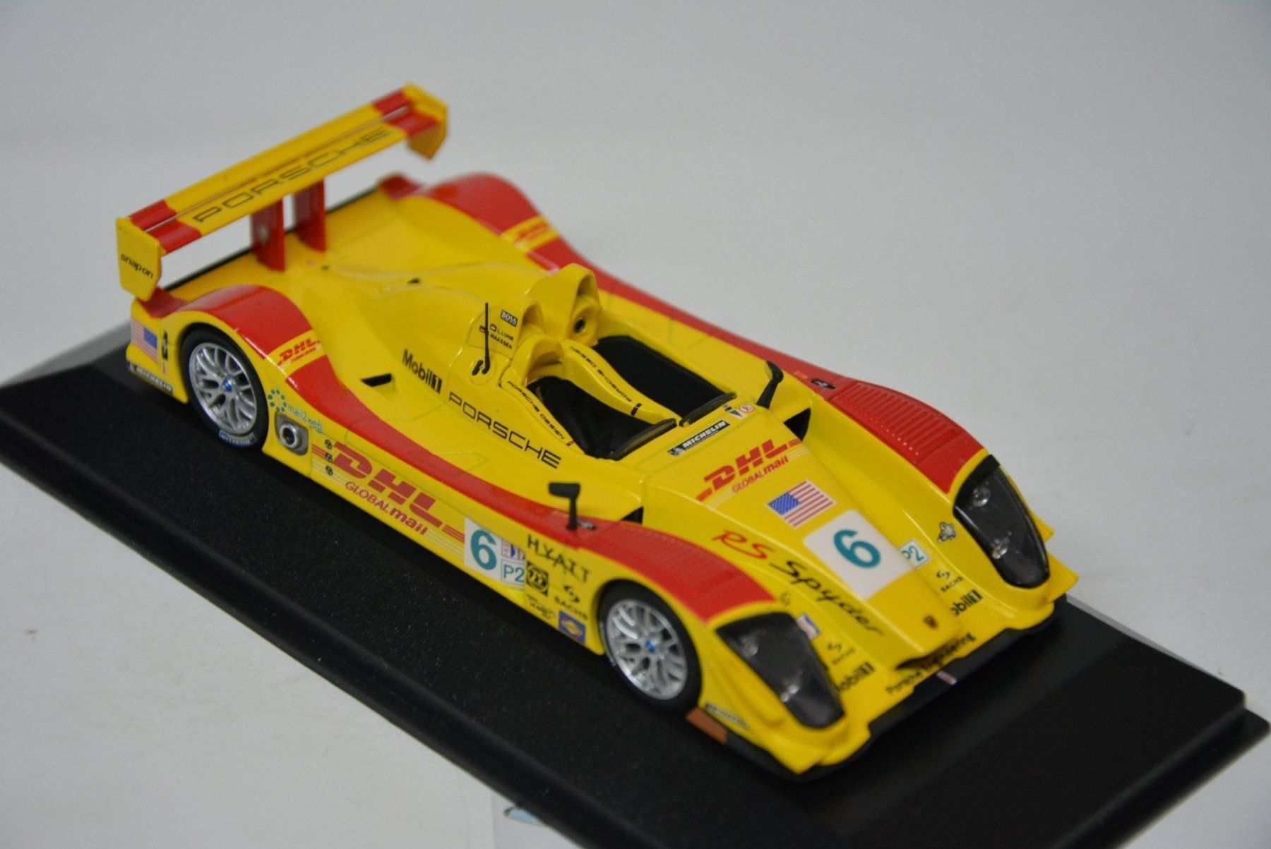 Porsche Modellini d'auto: Porsche RS Spyder #6 2008 "DHL" , 1:43 – Nuovo e nell'imballaggio originale da Goldach venduto da Feivel9 5