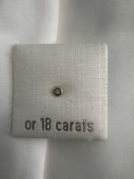 Piercing or 18carat avec zirconium 
