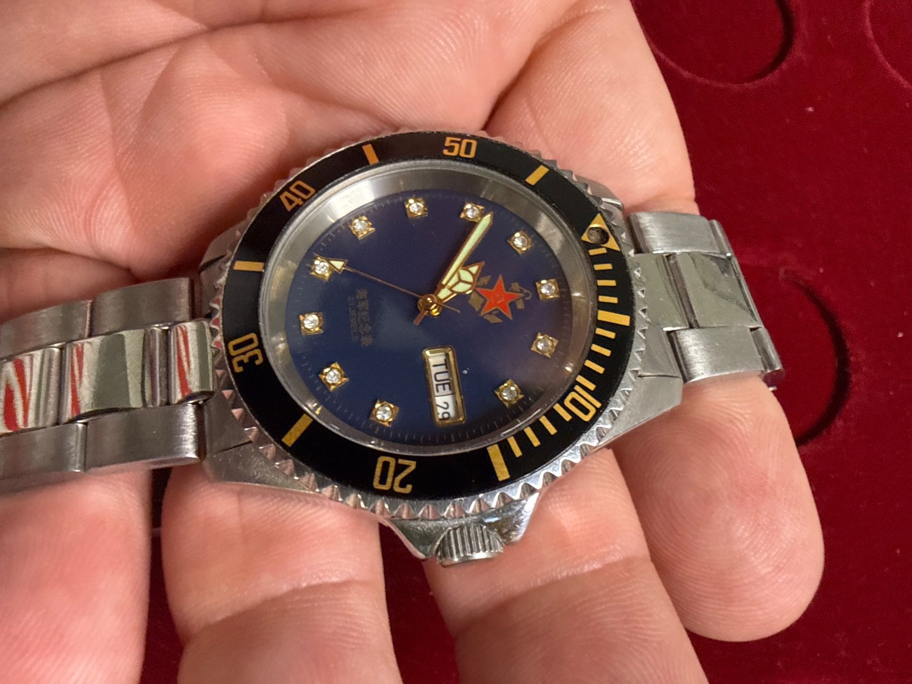 Uhren: Chinesische Militäruhr Automatic 39.5 mm – Gebraucht aus Pfeffingen von Allhandelklgwatches 1
