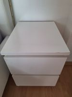 Ikea Malm Nachttisch mit 2 Schubladen weiss