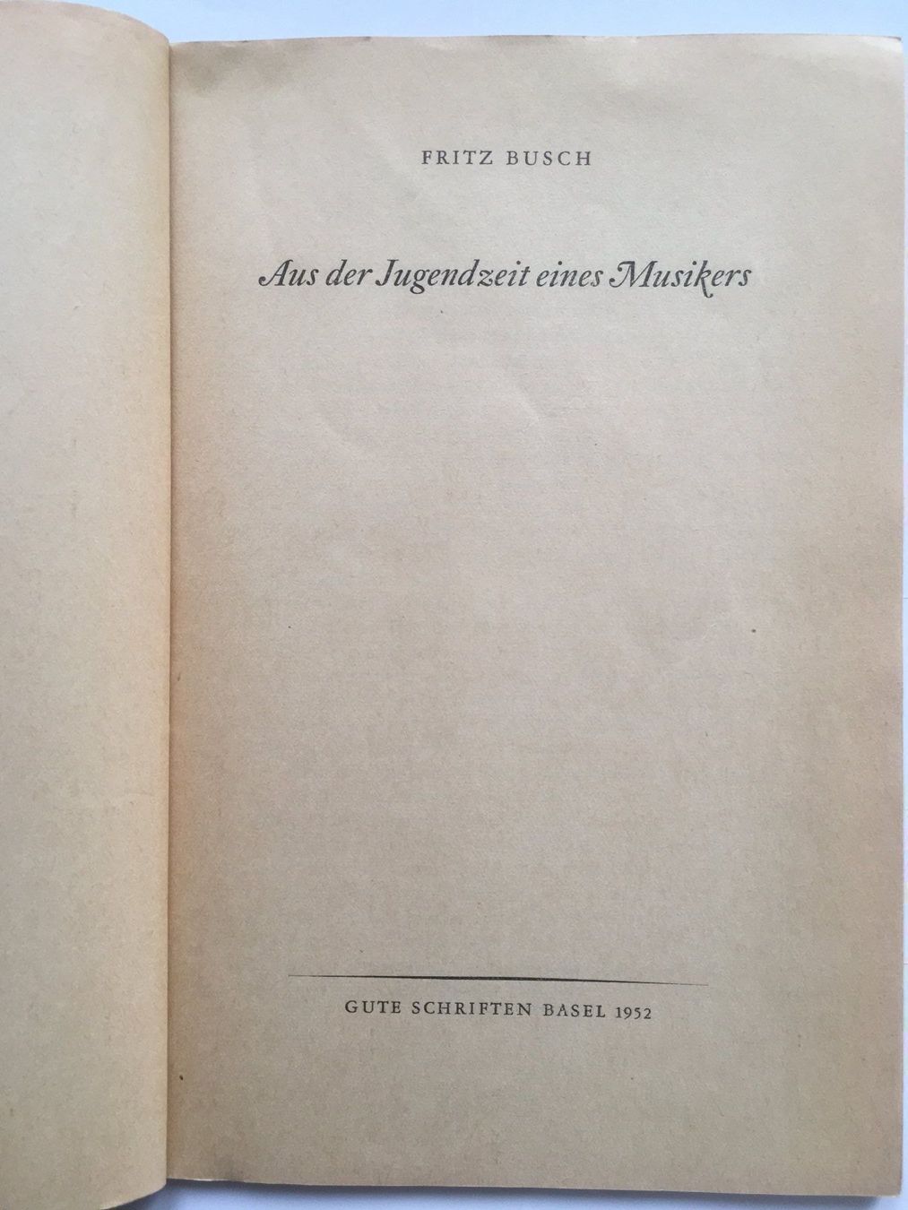 Libri: Aus der Jugendzeit eines Musikers – Usato da Grenchen venduto da Kogi7 1