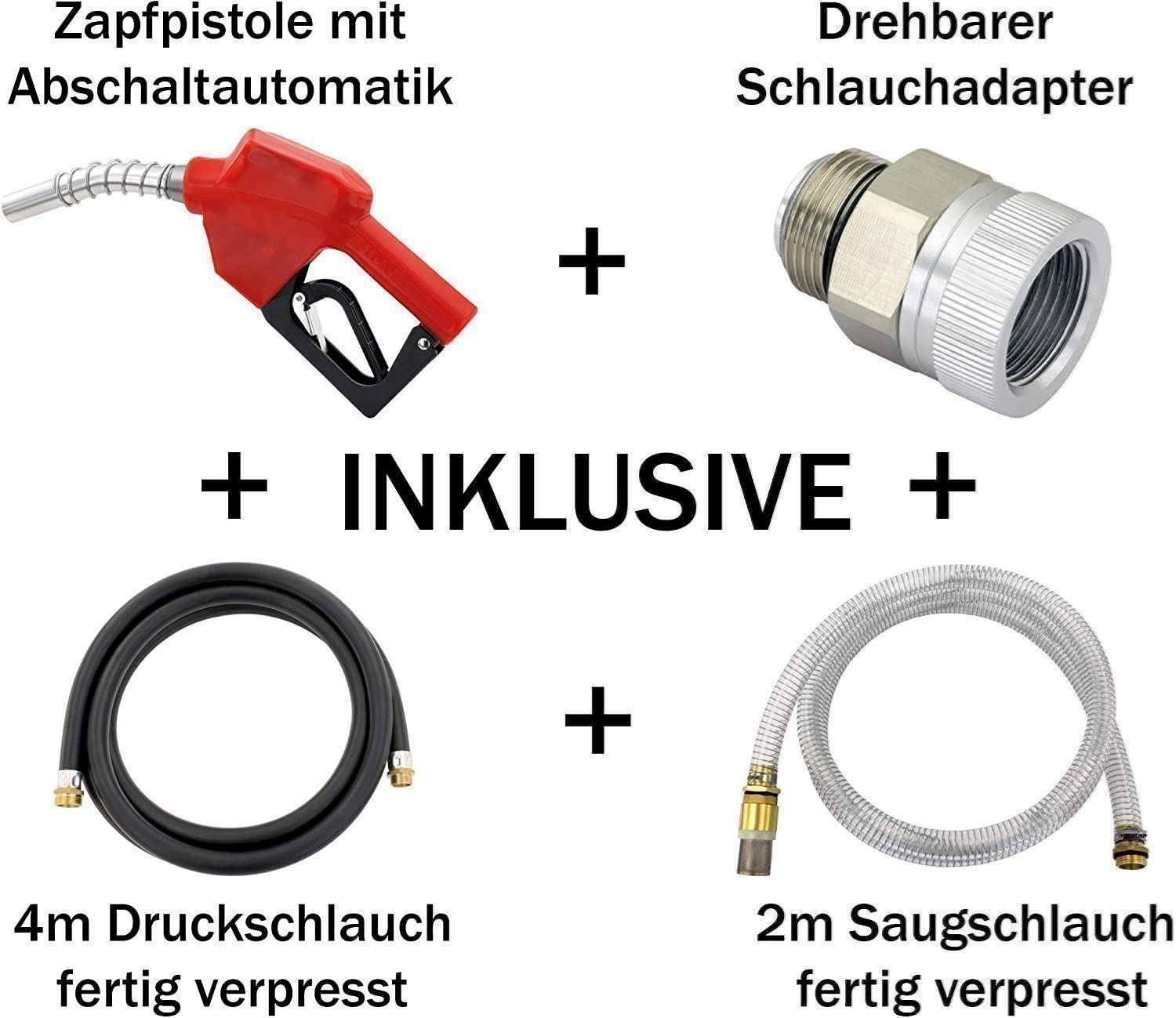 Pompe a diesel & di travaso: Blurea 60L/min Dieselpumpe Set – Nuovo e nell'imballaggio originale da Bottighofen venduto da zaap 2