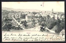 Heiden, Teilansicht mit Strassenpartie