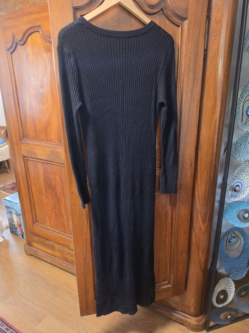Vestiti: Robe longue côtelée noire taille L – Nuovo (secondo la descrizione) da Massongex venduto da kik_y97b 1