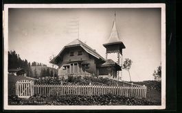 AK Les Mosses, Eglise des Mosses, 1937