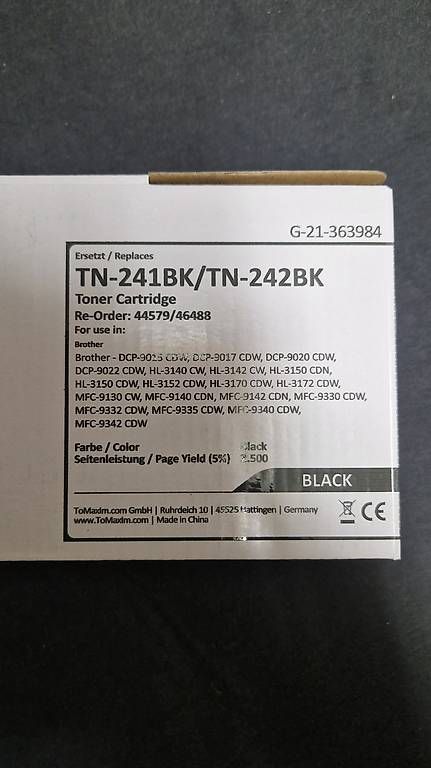 Cartucce per stampanti & toner: Toner TN 241 BK – Nuovo e nell'imballaggio originale da Hinwil venduto da Z0lli