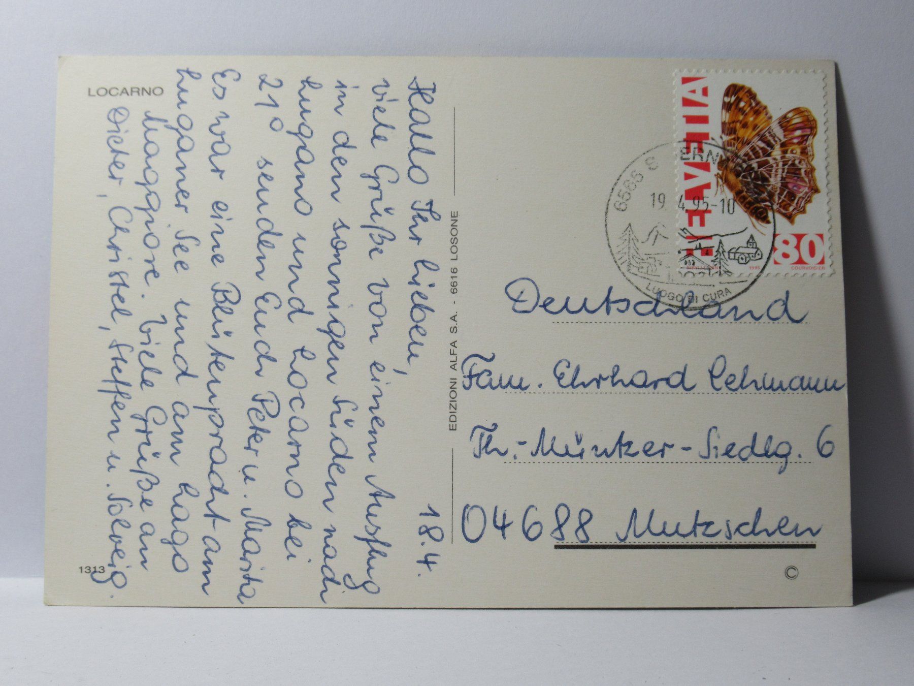 Cartes postales: Locarno  1995 – D'occasion à Grenchen par Bluemchen1900 1