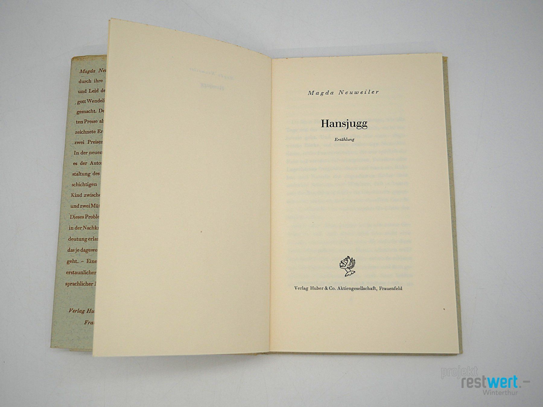Libri: MAGDA NEUWEILER - Hansjugg. Erzählung – Usato da Winterthur venduto da Restwert_Winterthur 6