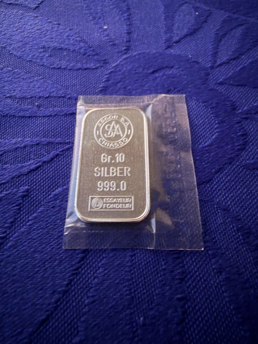 Metalli preziosi: 10 Gr. Silberbarren vac. Argor SA MO – Nuovo (secondo la descrizione) da Zug venduto da specki5 4