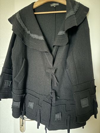 Jean-Marc Philippe Winter Wollmantel, Grösse 4, Schwarz