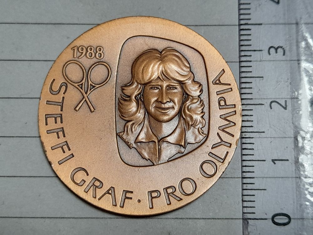 Vintage Medaille, Steffi Graf Pro • Olympia 1988 | Kaufen auf Ricardo