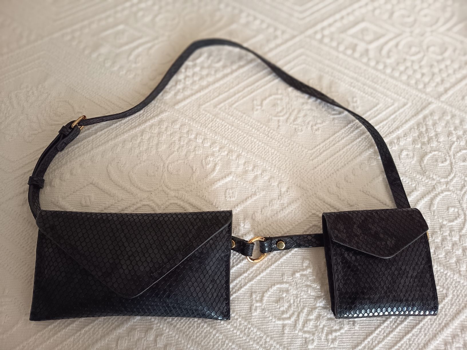 Zara Taschen für Damen: Belt Bag Textured with Two Pouches – Neu (gemäss Beschreibung) aus Basel von beg_6v7r