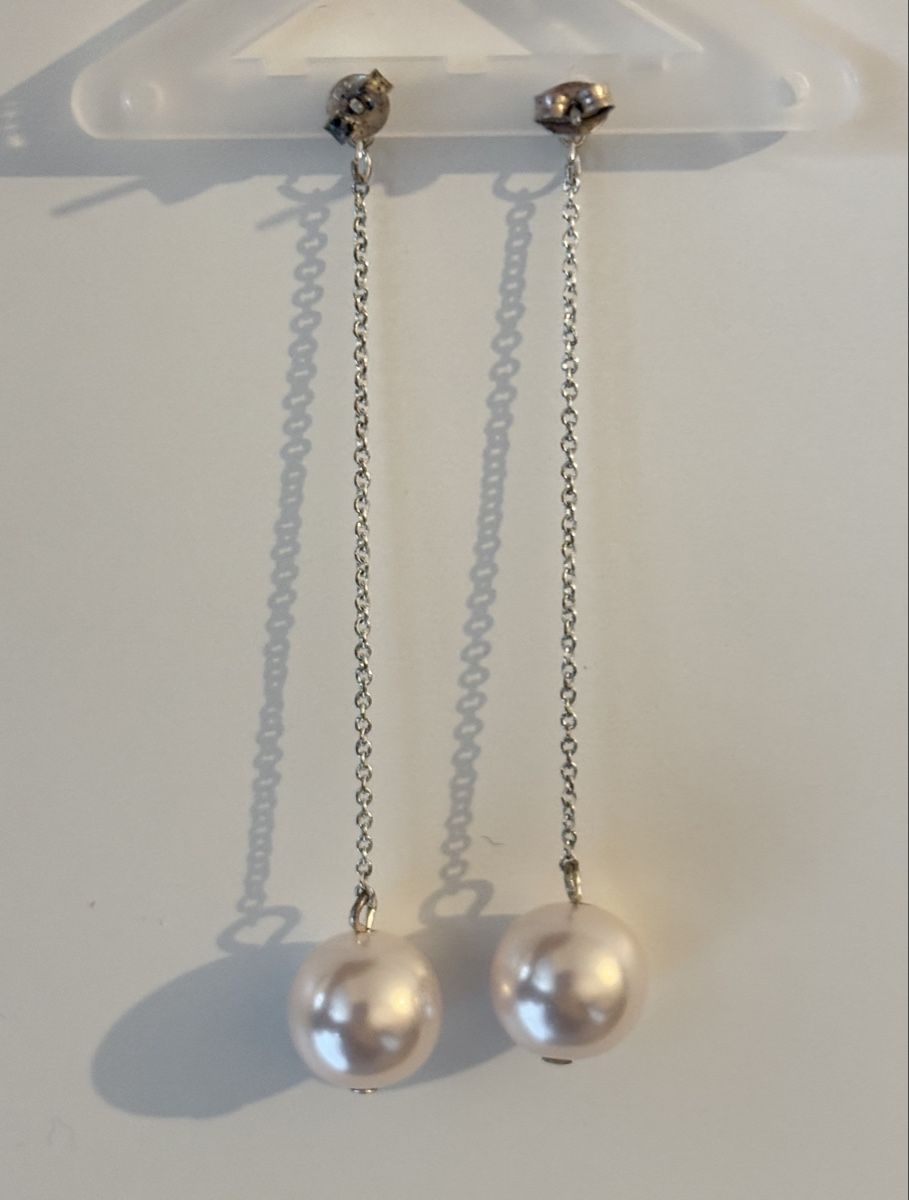 Orecchini pendenti & Orecchini a lobo: Silver 925 Pearl Drop Earrings – Usato da Nyon venduto da My_wardrobe 2