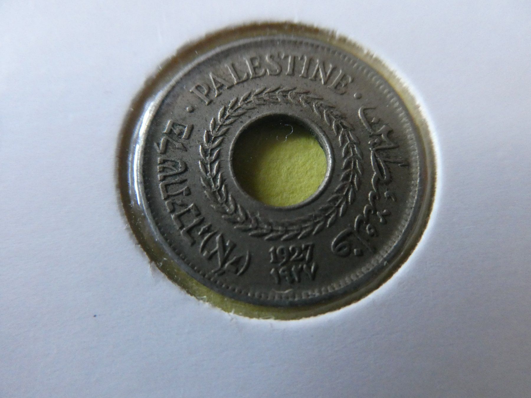 Tutti le monete: Palästina 1927, 5 Mils – Usato da Hinterforst venduto da Rohusri 1