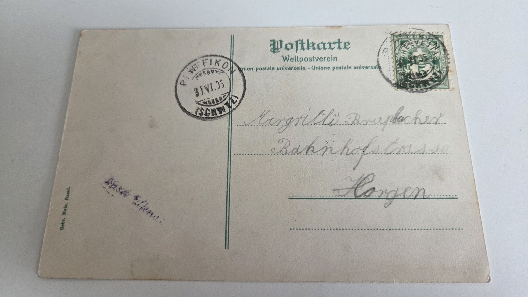 Cartoline postali: 1905 Ansichtskarte Insel Ufenau – Usato da Arni AG venduto da Moth68 1