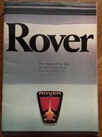 ROVER 2300 - 2600 - 3500 V8 - V8-S Prospekt - Publ. No. 3458