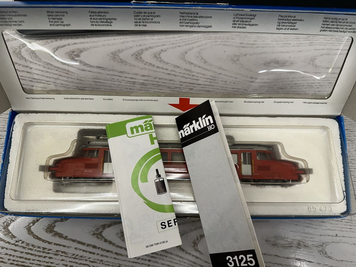 Märklin Modellini di ferrovie: Märklin 3125 SBB Rbe 2/4 Roter Pfeil DCC – Usato da Lupsingen venduto da New-Haven 5