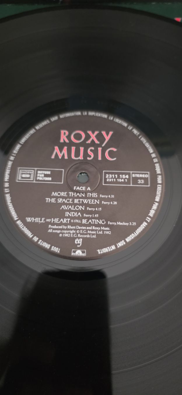 Dischi in vinile: Roxy Music - Avalon (1982)  Near Mint – Usato da Yvonand venduto da RF-VINYL 2