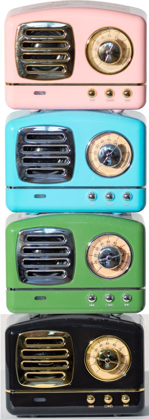 Casse acustiche: 18 Stk. farbige Bluetooth-Lautsprecher in Retro-Design – Nuovo (secondo la descrizione) da Schaffhausen venduto da Ladyharley 1