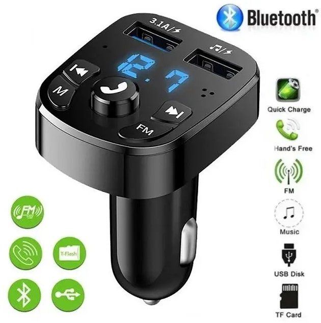Auto FM Modulator Bluetooth 2USB 12-24V Sender (Neu (gemäss ...