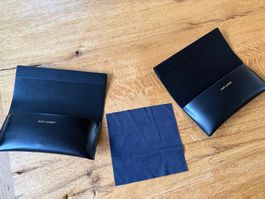 2 Yves Saint Laurent Brillenetuis & Tuch Brillenetui YSL