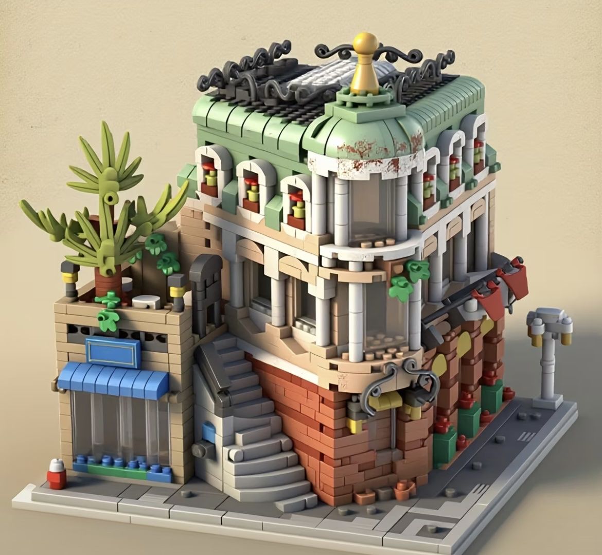 Kit di costruzioni: Klemmbausteine-Set Stadtstraßen-Eck-Gebäude – Nuovo e nell'imballaggio originale da Langenthal venduto da PatrickS04 6