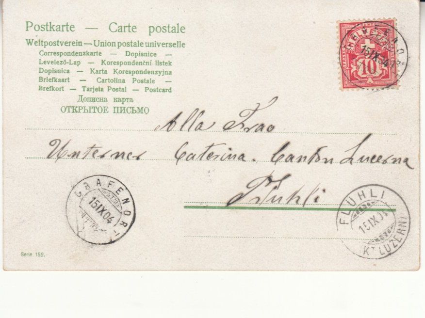 Ansichtskarten: Fidele Einjährige 1904 mit ST Grafenort / Flühli – Gebraucht aus Bürglen TG von StampGraf 1