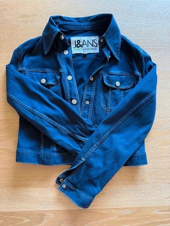 Vintage J&ANS Dolce & Gabbana Jeansjacke, Dunkelblau Y2K